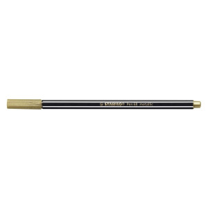 STABILO Premium Metallic-Filzstift - Pen 68 metallic - Einzelstift - gold