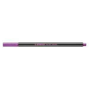 STABILO Premium Metallic-Filzstift - Pen 68 metallic - Einzelstift - metallic rosarot