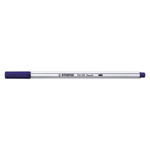STABILO Premium-Filzstift Pinselspitze Pen 68 brush - Einzelstift - preußischblau