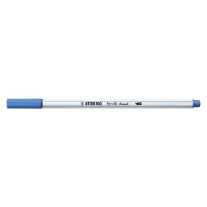 STABILO Premium-Filzstift Pinselspitze Pen 68 brush - Einzelstift - dunkelblau
