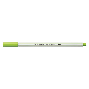 STABILO Premium-Filzstift Pinselspitze Pen 68 brush - Einzelstift - laubgrün