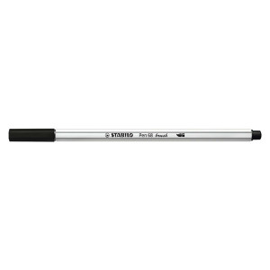 STABILO Premium-Filzstift Pinselspitze Pen 68 brush - Einzelstift - schwarz