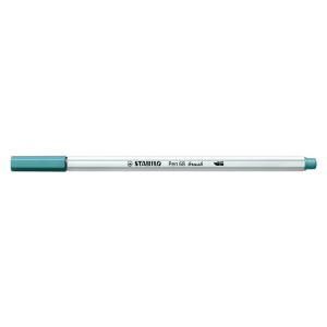 STABILO Premium-Filzstift Pinselspitze Pen 68 brush - Einzelstift - türkisblau