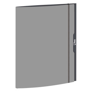 RNK Zeichenmappe friendly grey - A4, 3 Klappen mit Gummizug, Karton