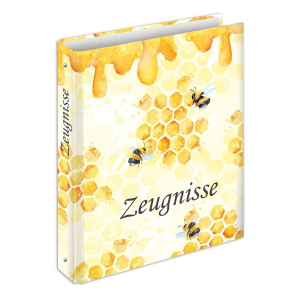 RNK Zeugnisringbuch Honey - A4, 4 Ring-Mechanik