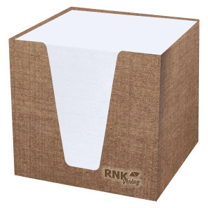 RNK Notizklotz Eco - 92 x 92 x 92 mm, 900 Blatt weiß