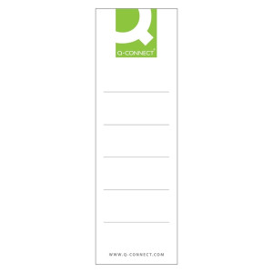 Q-CONNECT Ordnerrückenschild - schmal/kurz, 29 x 157 mm, 20 Stück