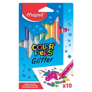 MAPED Faserschreiber Color'Peps Glitter - 10er Kartonetui