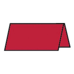 RÖSSLER Tischkarte Paperado - 10 x 10 cm, 220 g/qm, rot gerippt