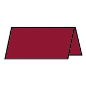 RÖSSLER Tischkarte Paperado - 10 x 10 cm, 220 g/qm, rosso gerippt