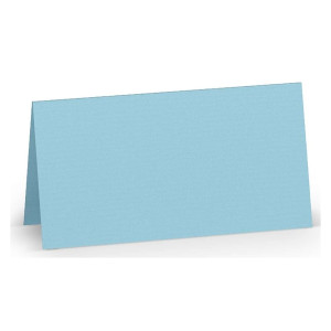 RÖSSLER Tischkarte Paperado - 10 x 10 cm, 220 g/qm, aqua gerippt