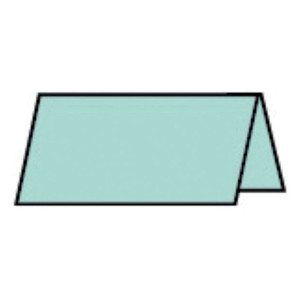RÖSSLER Tischkarte Paperado - 10 x 10 cm, 220 g/qm, karibik gerippt