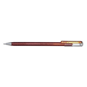 PENTEL Gelschreiber Hybrid Dual Glitter - 0,5 mm, orange/metallic gelb