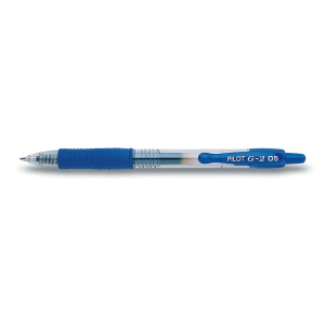 PILOT Gelschreiber G2-5, gummierte Griffzone, dokumentenecht, 0.5mm (F), blau
