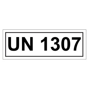 Gefahrzettel mit UN 1307