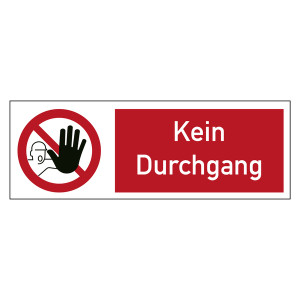 Bodenmarkierung Verbotsschild Kein Durchgang