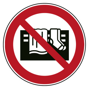 Verbotszeichen Gerät nicht abdecken DIN EN ISO 7010 P081