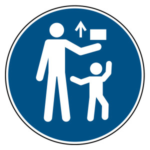 Gebotszeichen Von Kindern fernhalten DIN EN ISO 7010 M055