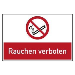 Bodenaufkleber Verbotszeichen Rauchen verboten