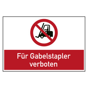 Bodenaufkleber Verbotszeichen Für Gabelstapler verboten