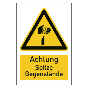 Warnzeichen Vorsicht! Säure Kombischild