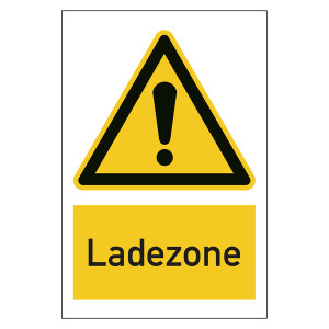 Warnzeichen Ladezone Kombischild