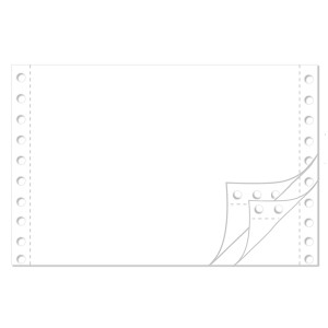 Endlospapier 6" 3-fach blanko 60/53/57 g/qm 1600 Blatt