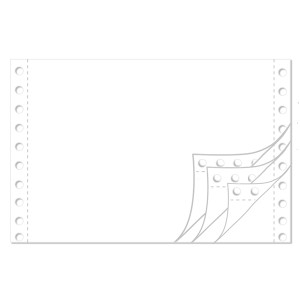 Endlospapier 6" 4-fach blanko 60/53/53/57 g/qm 1000 Blatt