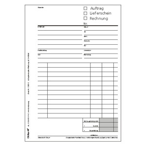 Formularbuch - Auftrag/Lieferschein/Rechnung 40 Satz 2-fach