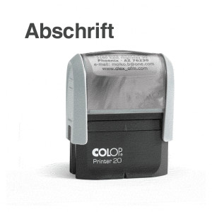 Automatikstempel mit Text "Abschrift"