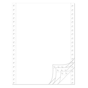 Endlospapier 12" 4-fach blanko 60 g/qm 500 Satz