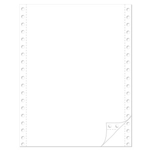 Endlospapier 12" (304,8 mm x 240 mm) 2-fach blanko 1.000 Satz ohne Abheftlochung