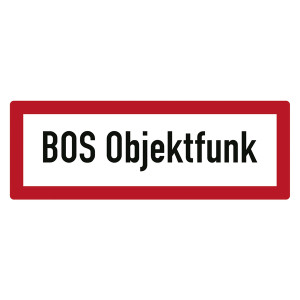 Feuerwehrzeichen BOS Objektfunk DIN 4066