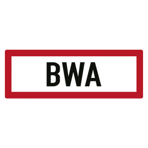 Feuerwehrzeichen BWA DIN 4066