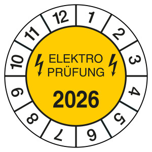 Prüfplakette ELEKTROPRÜFUNG