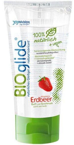 Joy Division Lubrifiant 100 % Biologique Bioglide Fraise - 80 ml