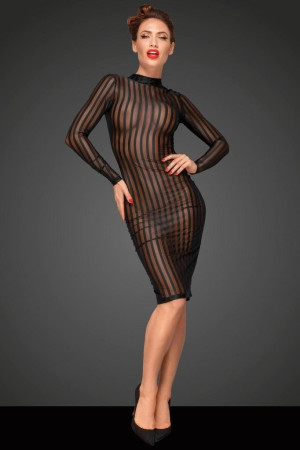 Noir HandMade Robe Longue en Tulle Elastique Noir