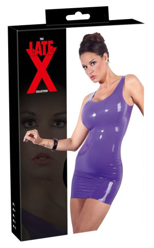 Late X Robe en Latex Mauve Violet