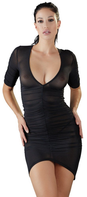 Cottelli PARTY Robe ultra sexy transparence Noir