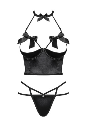 Obsessive Ensemble Delishya 2 pièces set black Noir