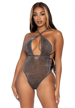 Leg Avenue Body 89270 Lurex Gris
