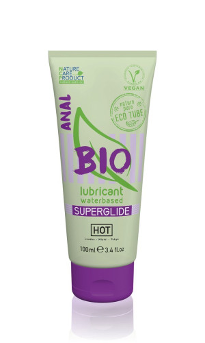 Hot Bio Lubrifiant Anal à base d'eau Végan Superglide - 100 ml