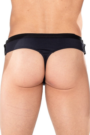 Look Me String noir Jumbo Run - LM2202-57BLK Noir