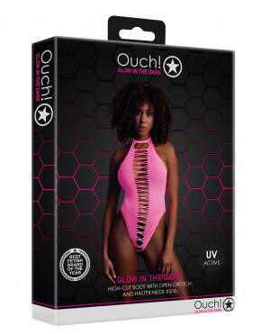 Ouch! Glow in the Dark Body - Neon Pink - XS/XL