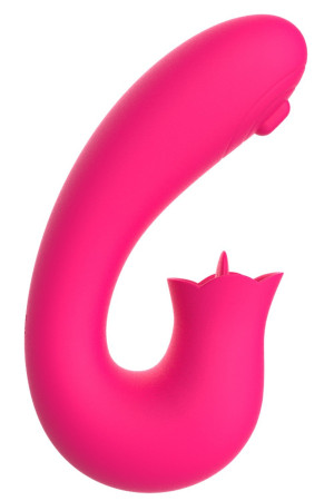 NV TOYS Vibromasseur 2 en 1 G-spot et stimulateur de clitoris USB Kali rose - WS-NV085