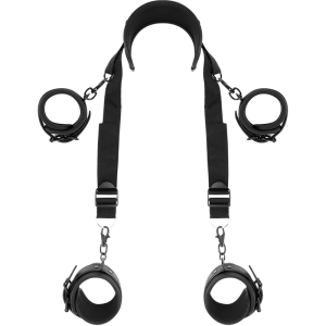 Fetish Submissive Bondage Liens de Soumission 4 Menottes Doublure Néoprène