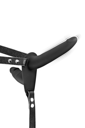 Fetish Tentation Double Gode Ceinture Vibrant Noir