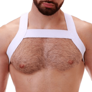 Barcode Berlin Harnais élastique Matt Blanc