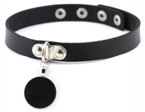 Joy Jewels Ras de cou Round Moon Noir