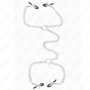 KINK NIPPLE GRIP 4 pinces à tétons chaîne 32 cm avec petites chaînes 14 cm